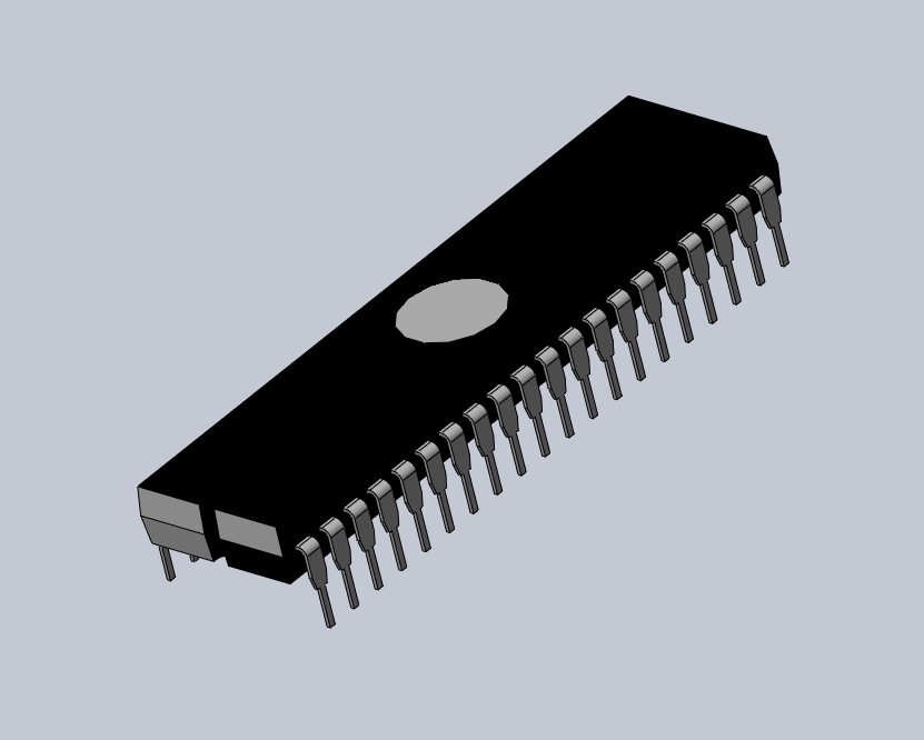 电子器件DIP 40 IC with 0_320in Window